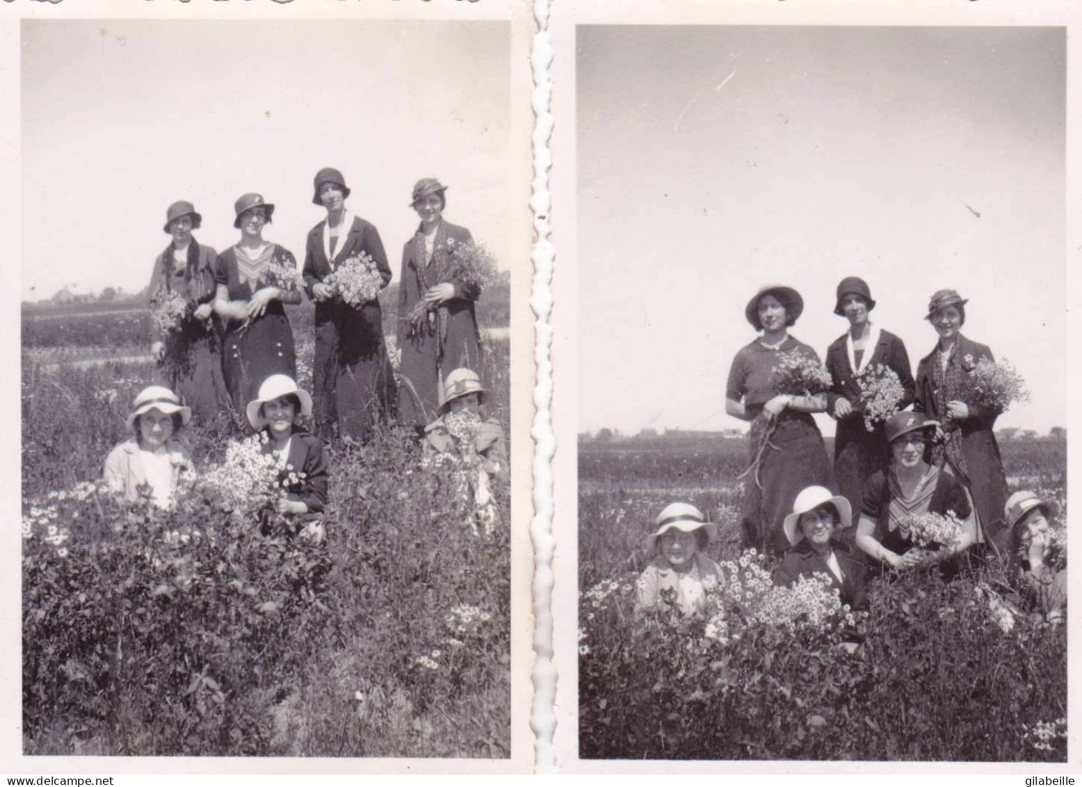 Photo Originale - 45 - FEROLLES - Installation De L'abbé Picard  - Filles Des Ursulines De Beaugency- 2 Phot  - Mai 1934 - Persone Identificate