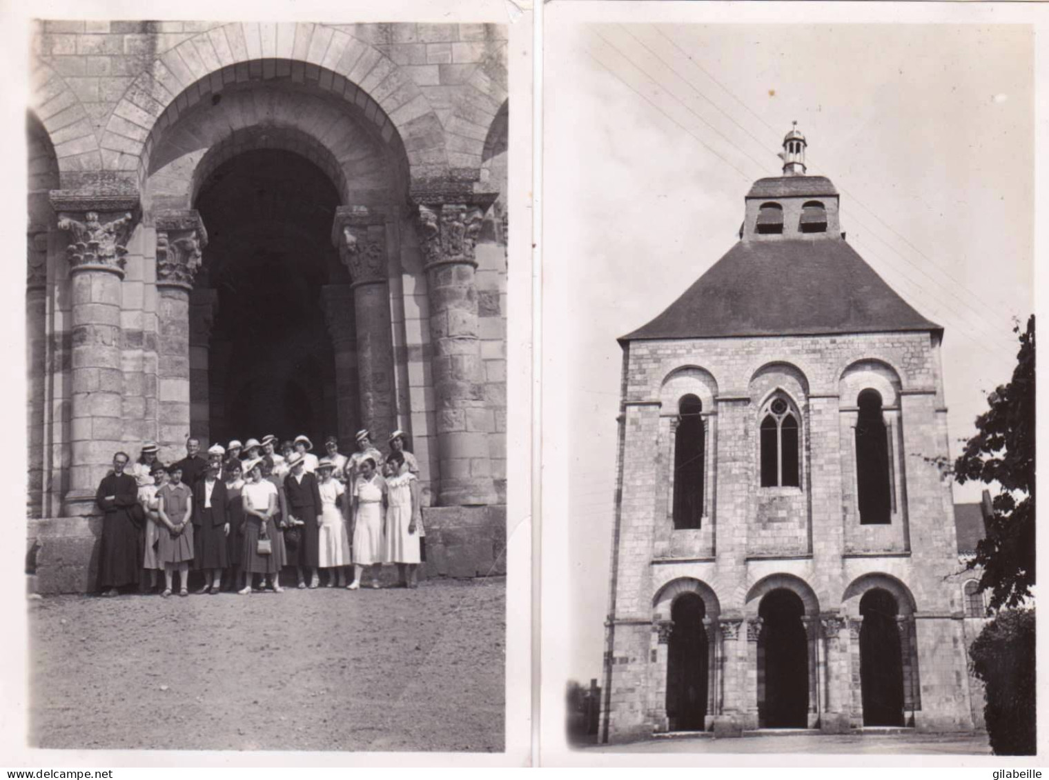 Photo Originale - 45 - Loiret -  Abbaye SAINT BENOIT De FLEURY - Lot 2 Photos - Juillet 1935 - Orte