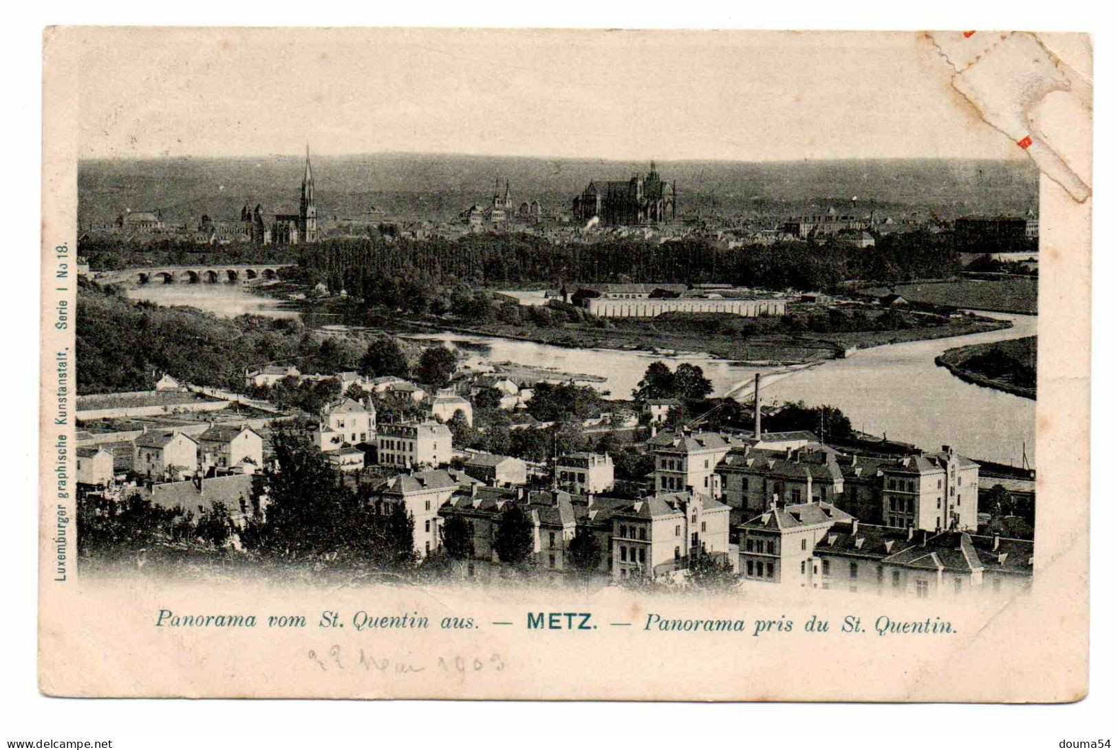 METZ (57) - Panorama Pris Du St Quentin - Metz