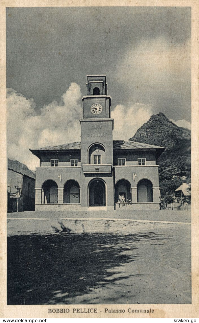 BOBBIO PELLICE, Torino - Municipio - Fascismo - VG - #035 - Autres & Non Classés