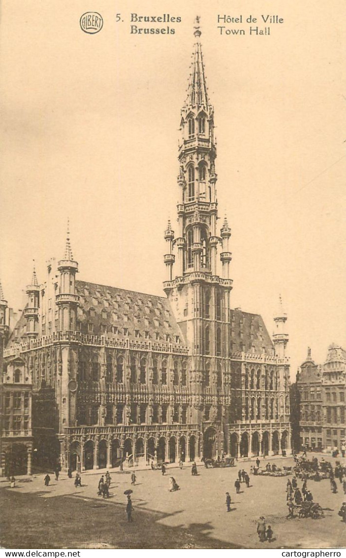 Belgique Cpa Bruxelles Town Hall - Brüssel (Stadt)