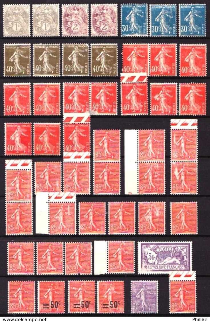 Lot De Timbres Semi-modernes NEUFS - Défauts Pour Certains Dt Adhérences - Cote N* Sup. à 950 € - En Général Bel Aspect. - Verzamelingen