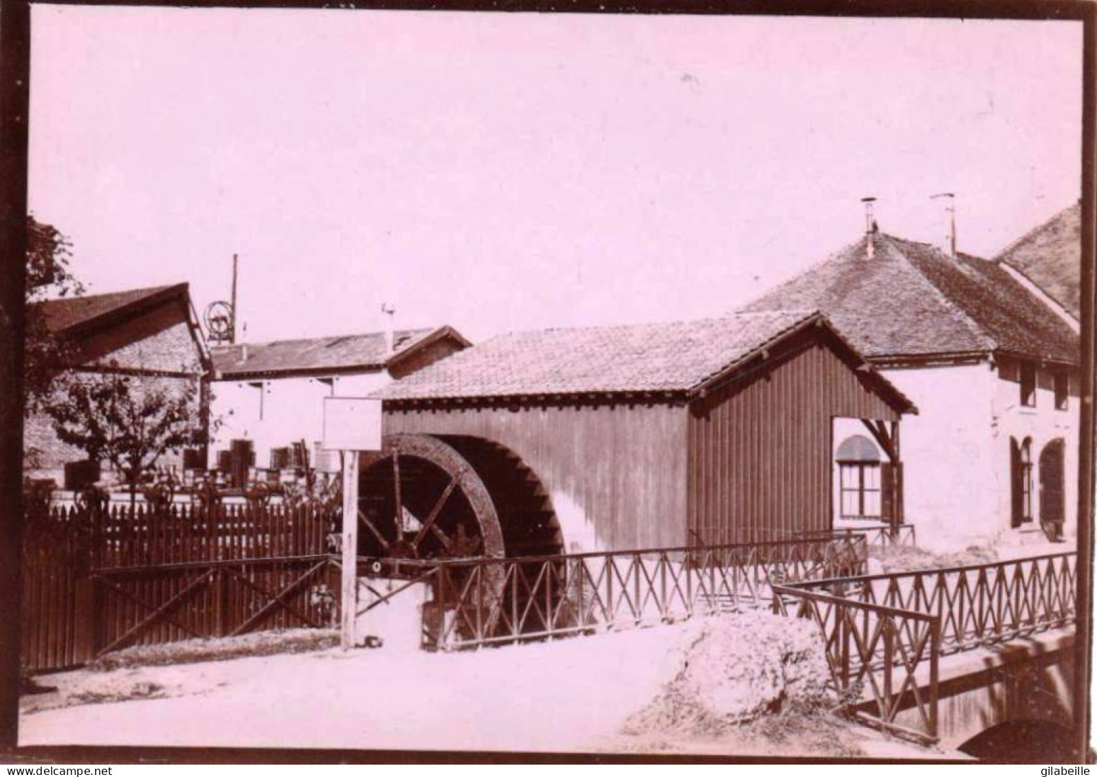 Photo Originale 1889 - WASSY (haute Marne  ) Au Dessus Du Canal - Orte