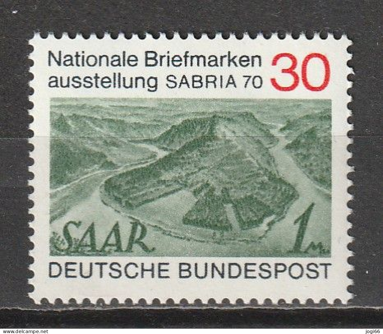 Bund Michel 619 Nationale Briefmarkenausstellung SABRIA 1970 ** - Ungebraucht