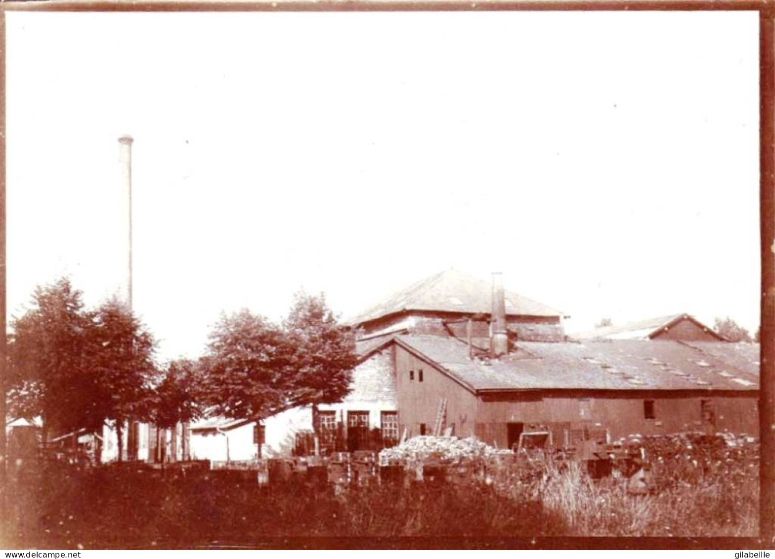 Photo Originale 1889 - WASSY (haute Marne  )  Usine Des Petits Champs - Lieux