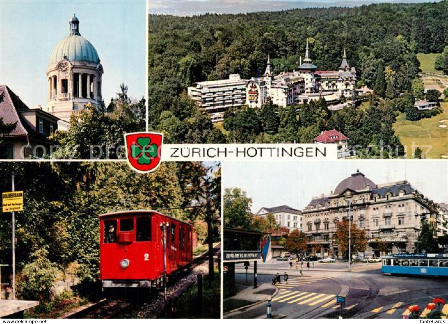 13519020 Hottingen Zuerich Kreuzkirche Dolder Grand Hotel Dolderbahn Drahtseilba - Otros & Sin Clasificación