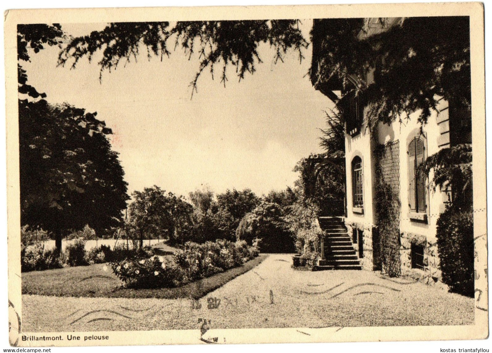 1.6.3. SWITZERLAND, BRILLANTMONT, UNE PELOUSE, 1948, POSTCARD - Otros & Sin Clasificación