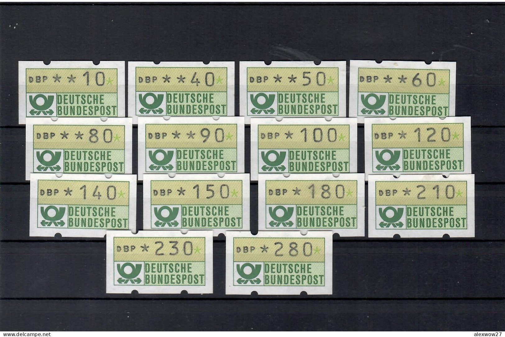 Germany 1981... 14 ATM / AUTOMATIC - Automaatzegels [ATM]