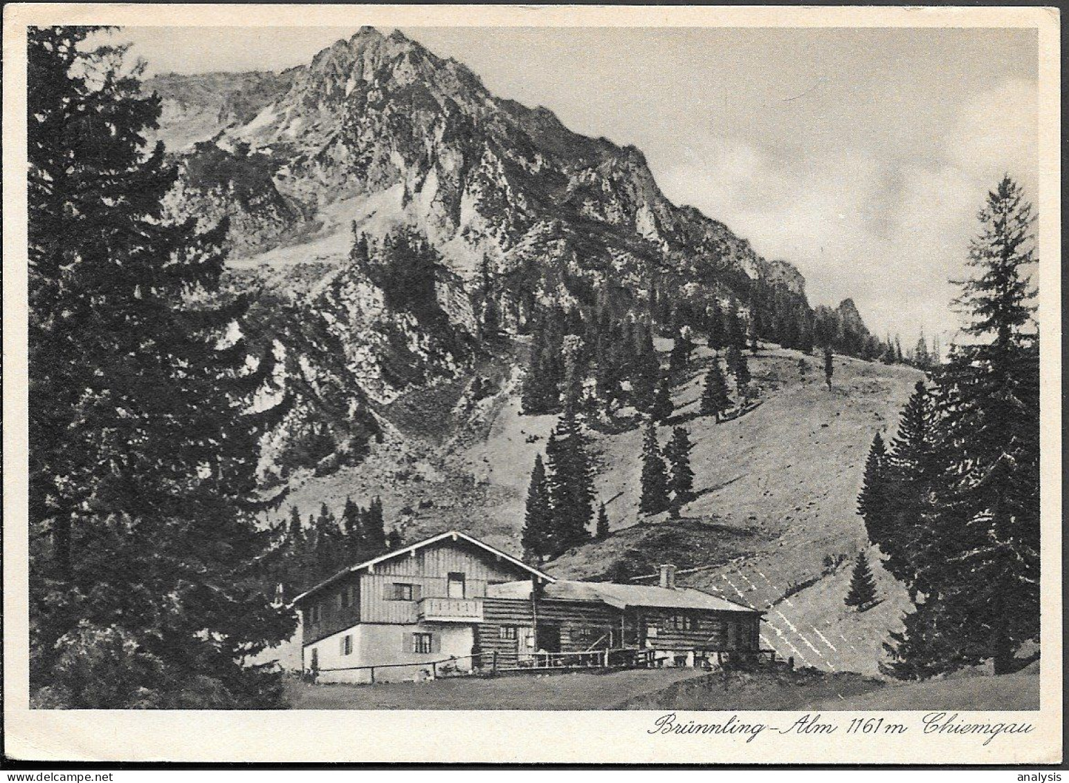 Germany Bründling-Alm Chiemgau Old PPC 1943 - Chiemgauer Alpen