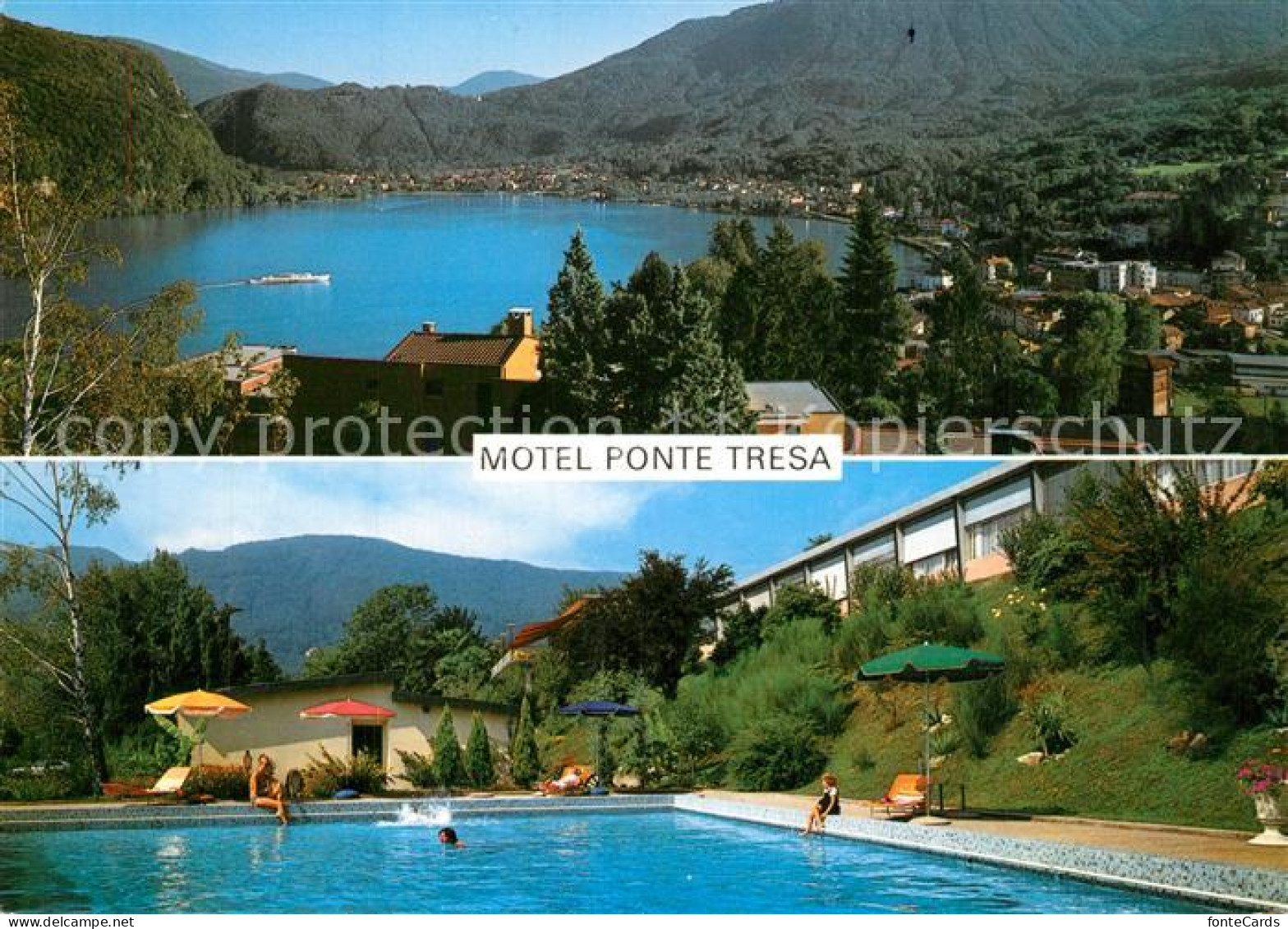 13517750 Ponte Tresa Motel Swimming Pool Lago Di Lugano Alpen Ponte Tresa - Other & Unclassified