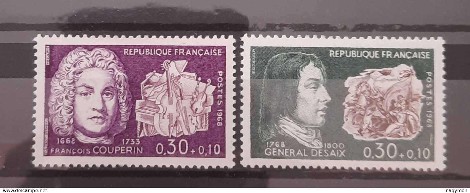 France Yvert 1551-1552** Année 1968 MNH. - Unused Stamps