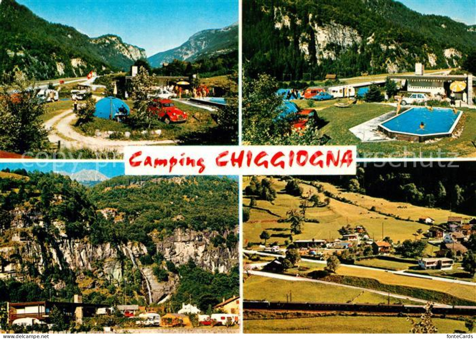 13517273 Chiggiogna Campingplatz Swimming Pool Landschaftspanorama Alpen Chiggio - Other & Unclassified