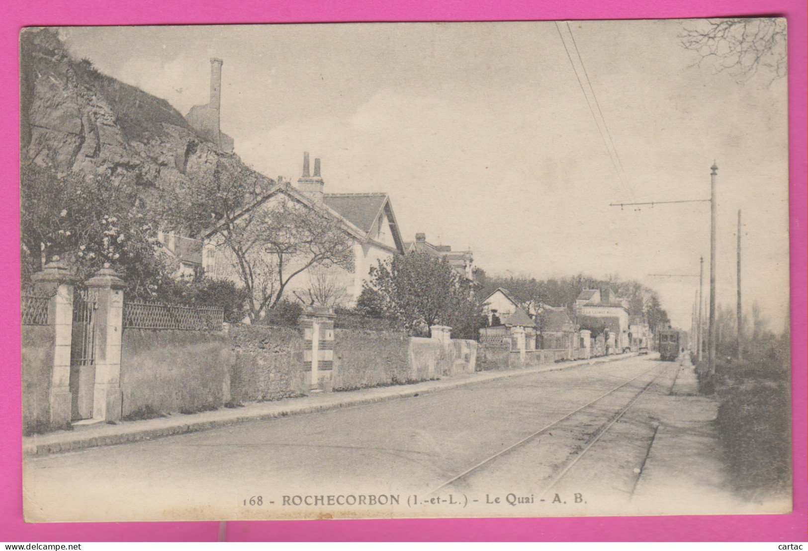 D37 - ROCHECORBON - LE QUAI - Tramway  - Rochecorbon
