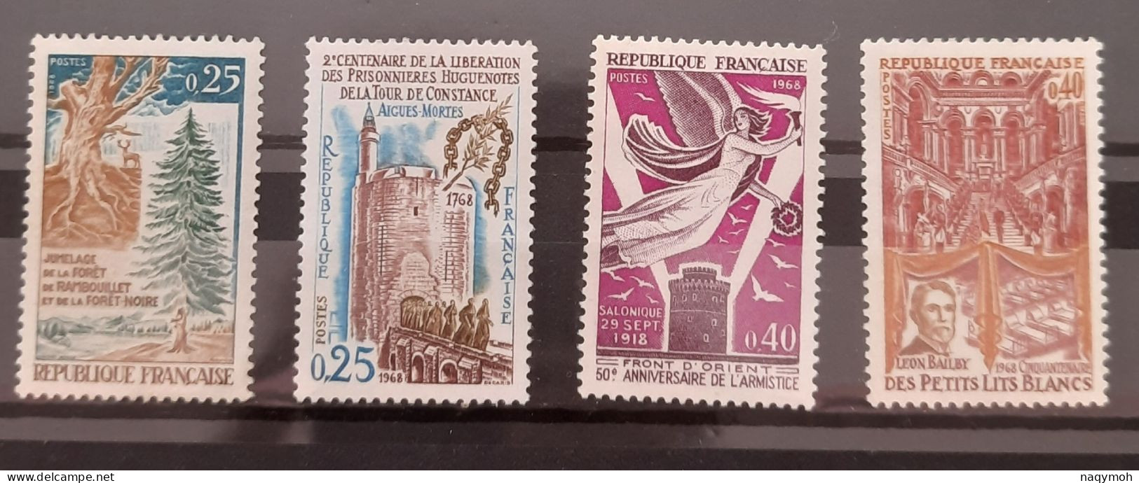 France Yvert 1561-1566-1571-1575** Année 1968 MNH. - Unused Stamps