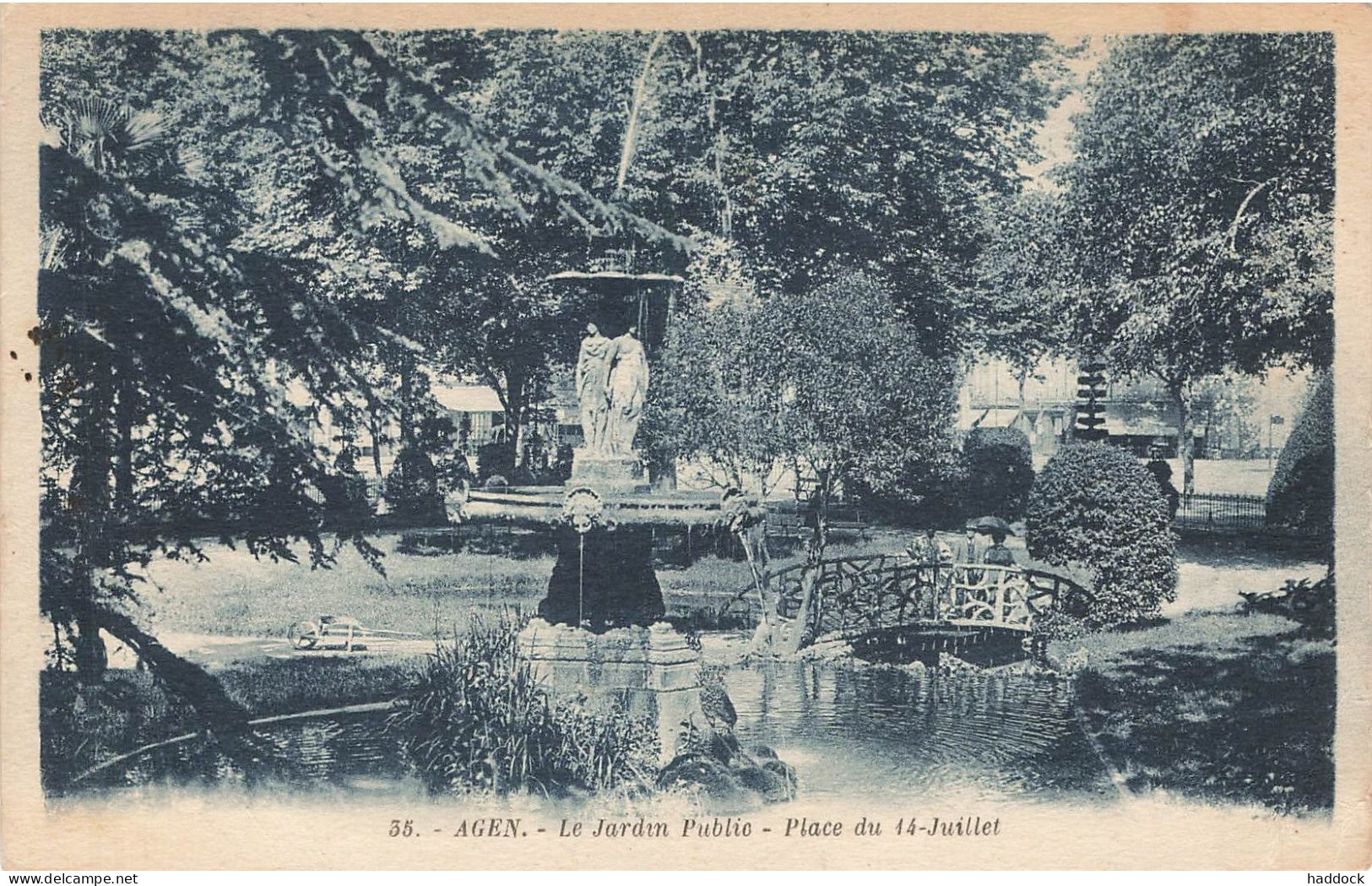 AGEN : LE JARDIN PUBLIC - PLACE DU 14 JUILLET - Agen