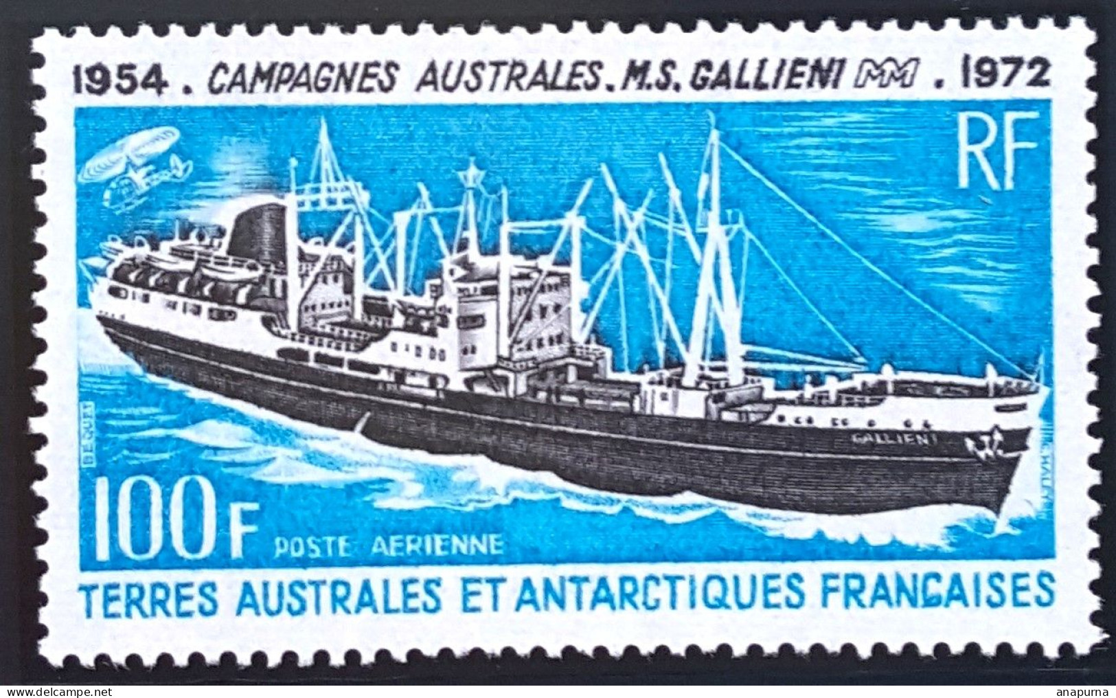 TIMBRE TAAF PA 29 Bateau Galliéni. - Unused Stamps