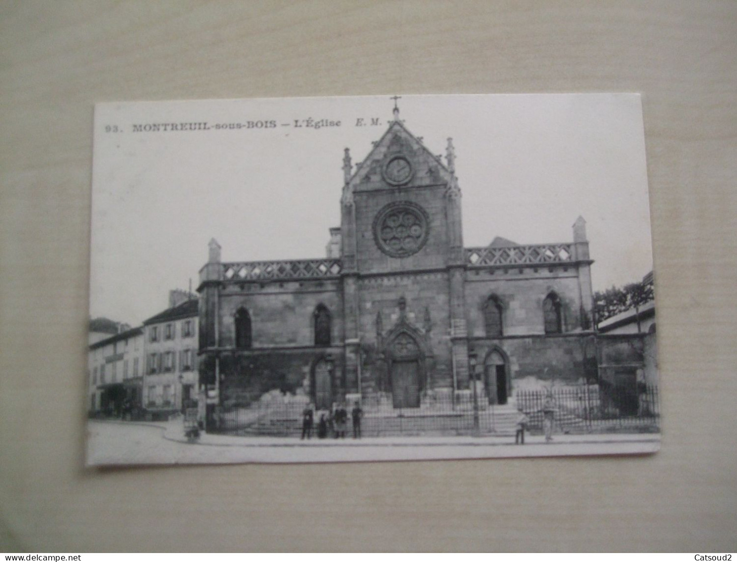 Carte Postale Ancienne MONTREUIL-SOUS-BOIS L'église - Montreuil