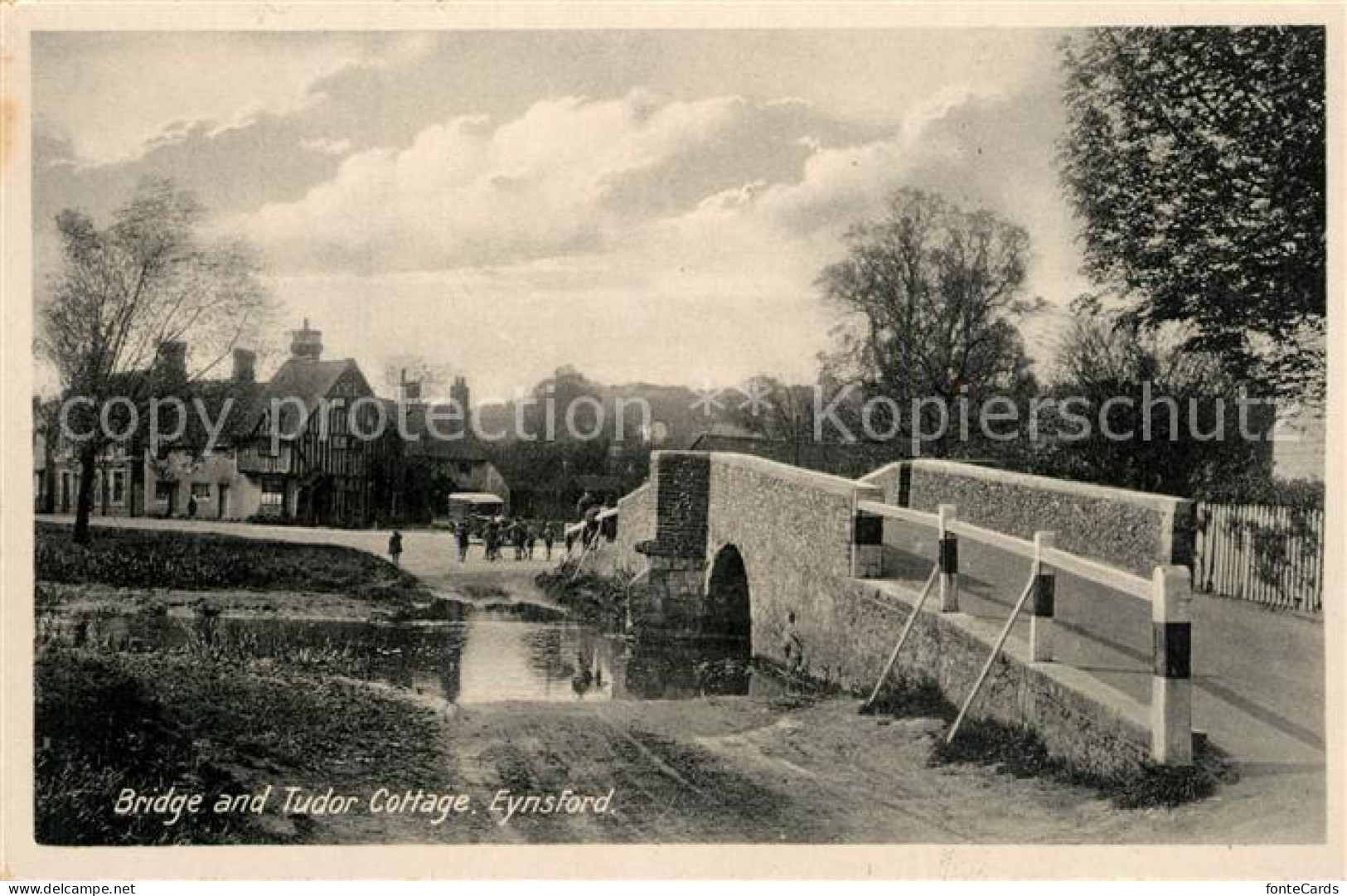 13515736 Eynsford Breckland Bridge And Tudor Cottage Eynsford Breckland - Andere & Zonder Classificatie