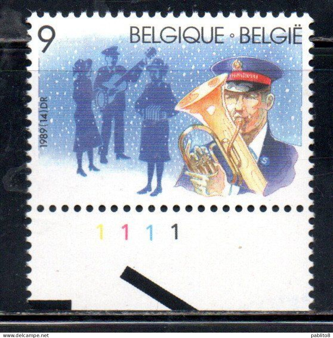 BELGIQUE BELGIE BELGIO BELGIUM 1989 CHRISTMAS NOEL NATALE WEIHNACHTEN NAVIDAD 9fr MNH - Nuevos