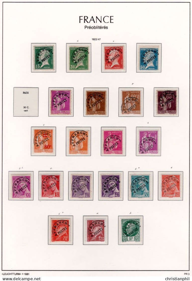 ALBUM AVEC TIMBRES FRANCE ANNEE 1949 à 1959. NEUF ** / * / O