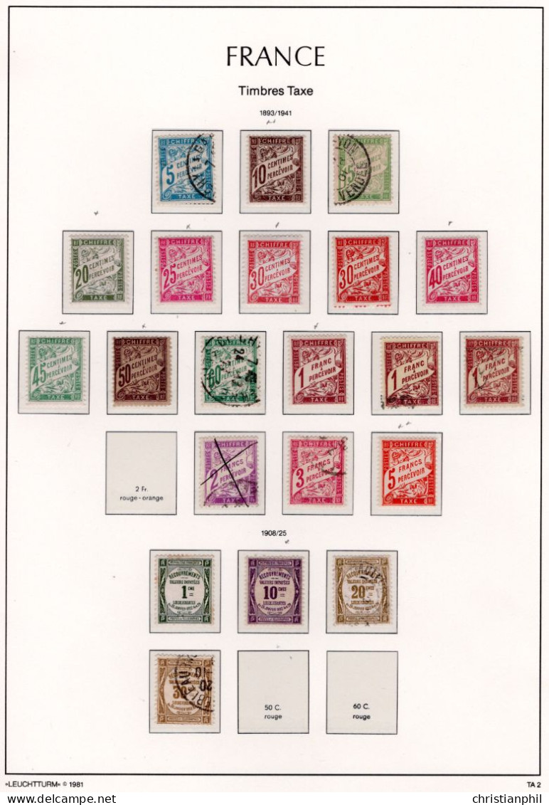 ALBUM AVEC TIMBRES FRANCE ANNEE 1949 à 1959. NEUF ** / * / O