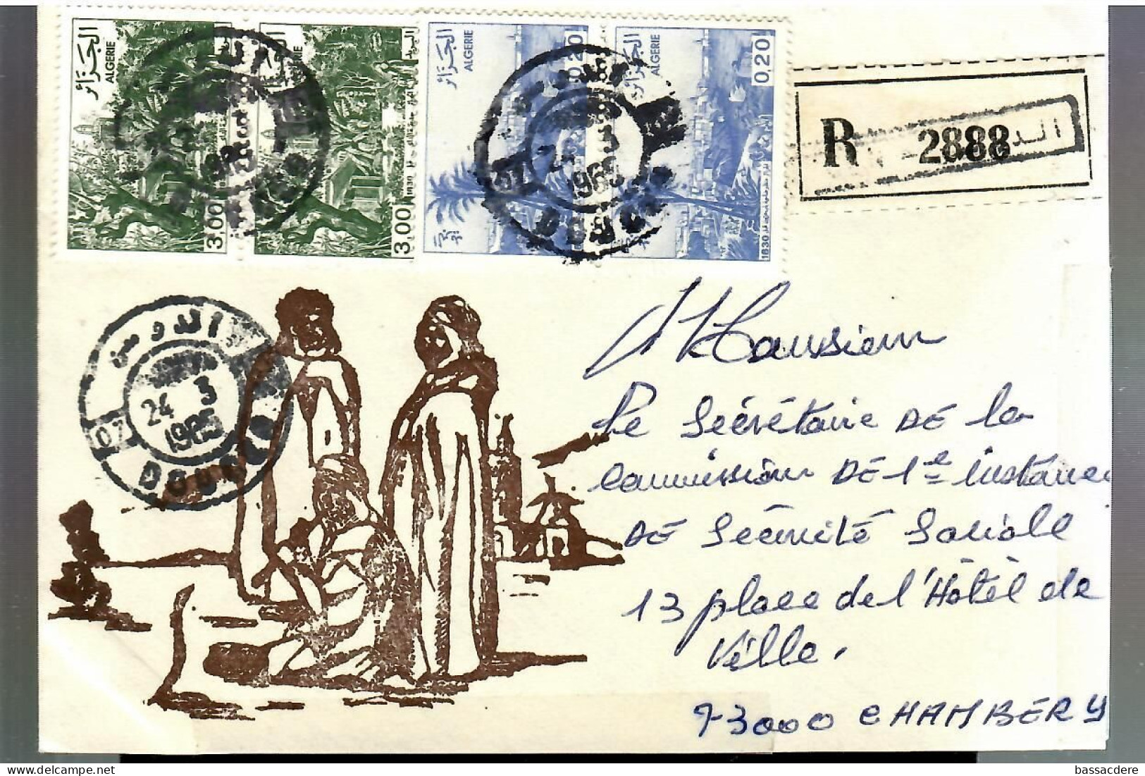 79801 - Recommandé De DOUERA - Algerien (1962-...)