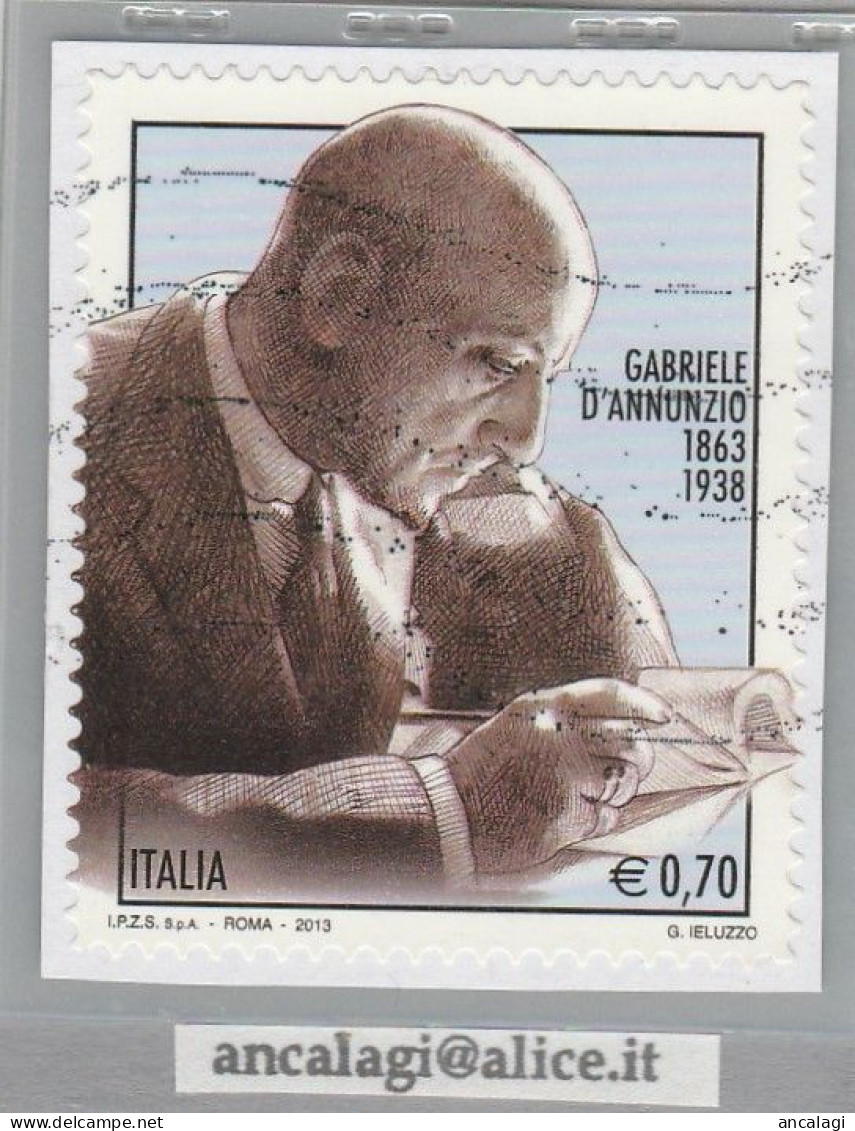 USATI ITALIA 2013 - Ref.1236A "GABRIELE D'ANNUNZIO" 1 Val. - - 2011-20: Gebraucht