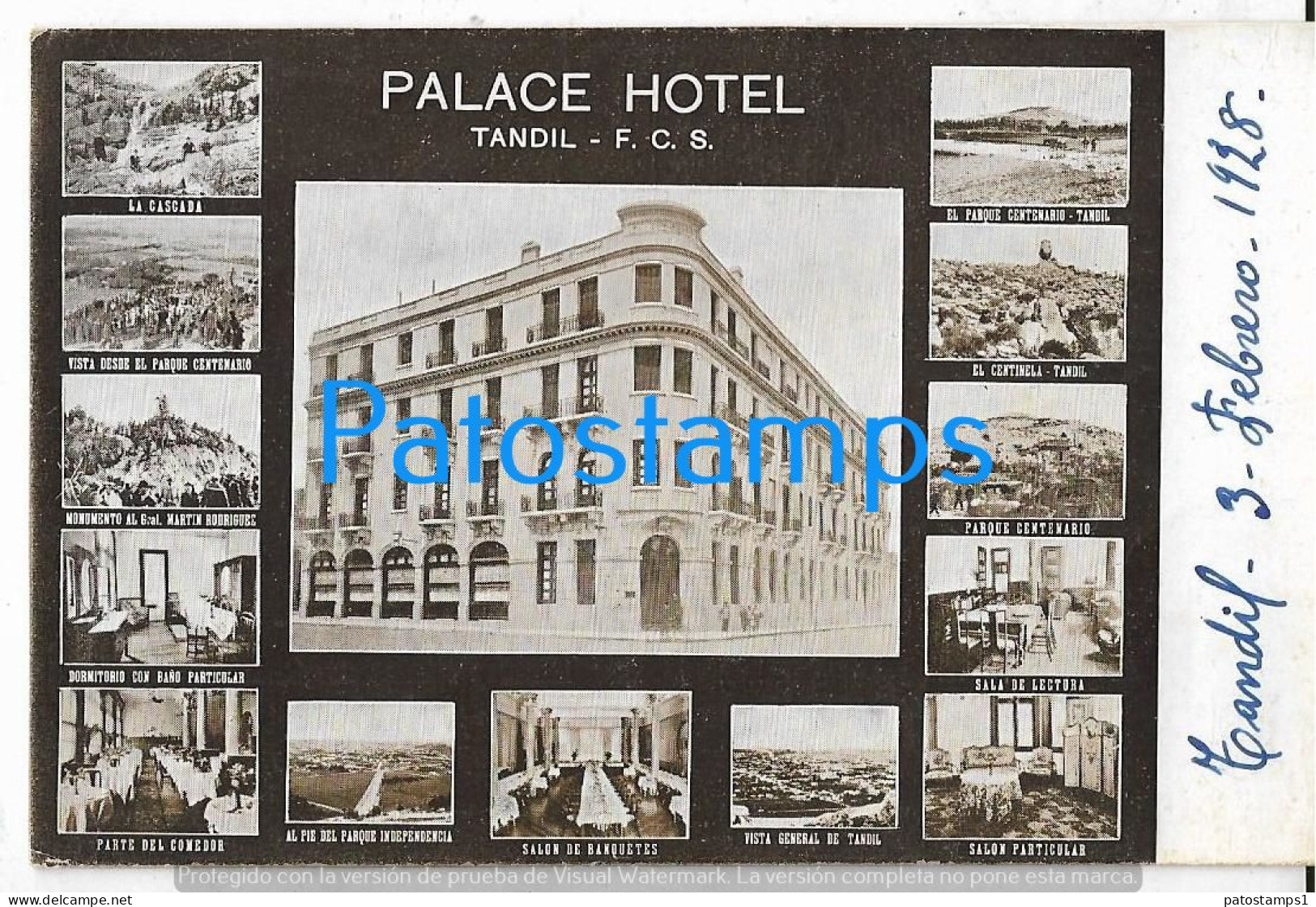 227741 ARGENTINA BUENOS AIRES TANDIL PALACE HOTEL & MULTI VIEW POSTAL POSTCARD - Argentinië