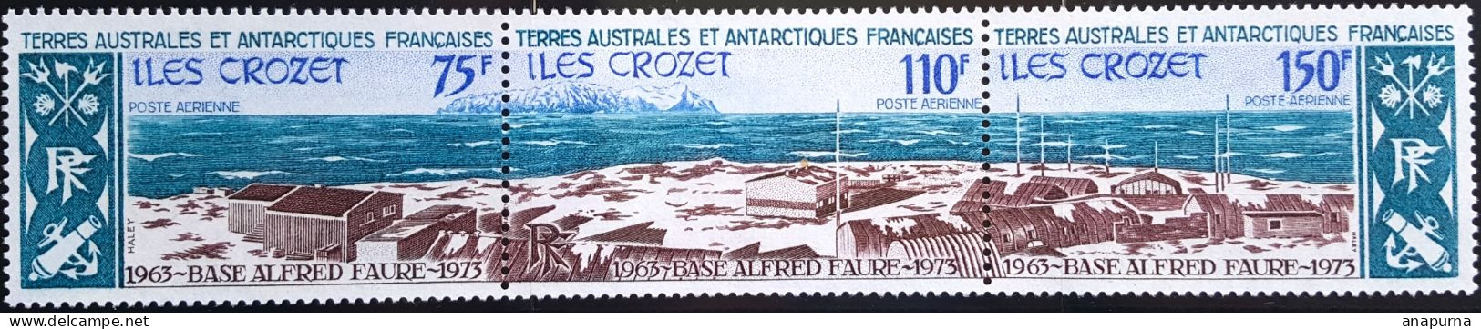 Timbre TAAF PA 36A 10ème Anniversaire De La Base Alfred Faure. - Unused Stamps