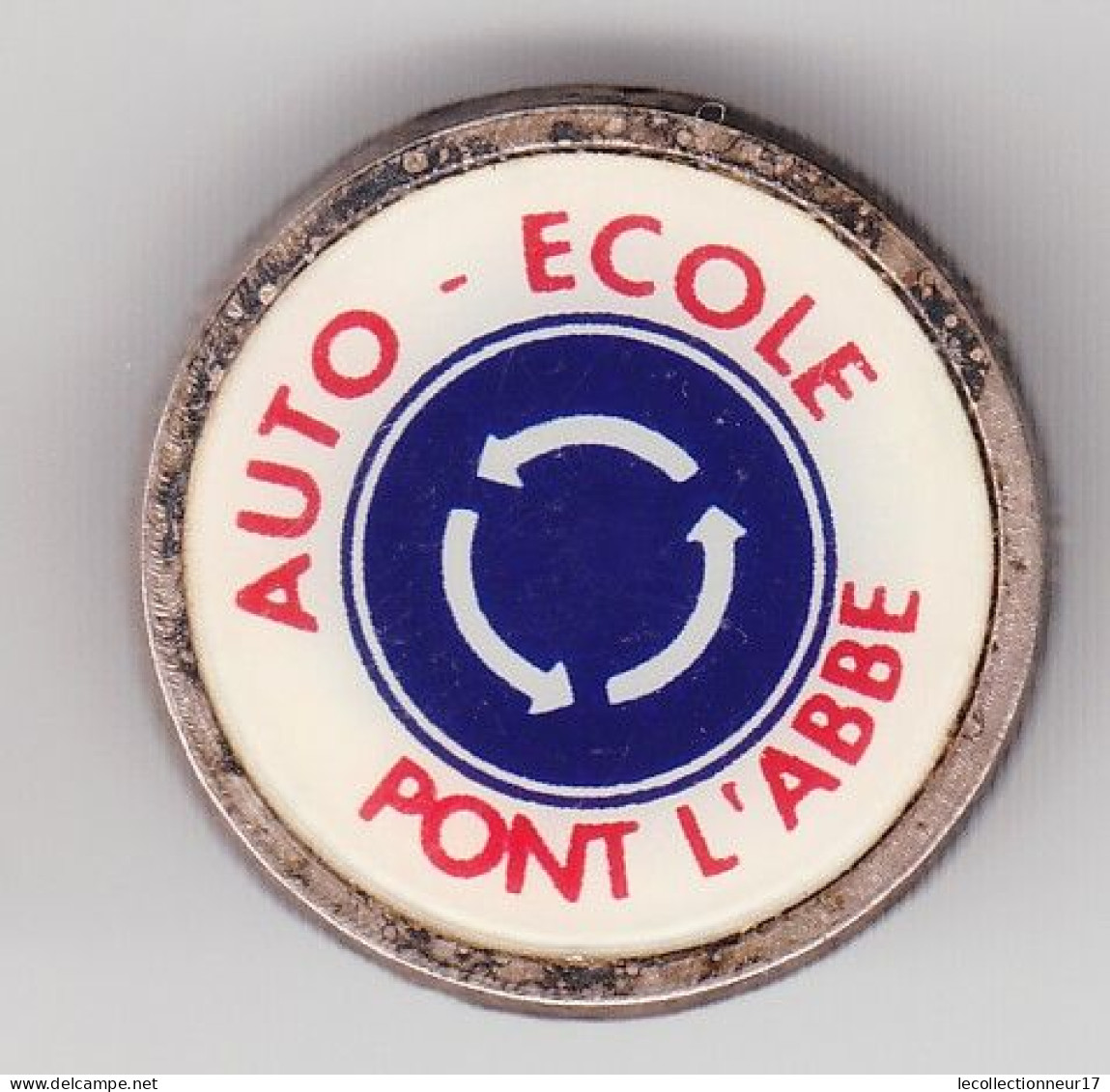 Pin's Auto Ecole Pont L' Abbé En Charente Maritime Dpt 17 Réf 8324b - Steden