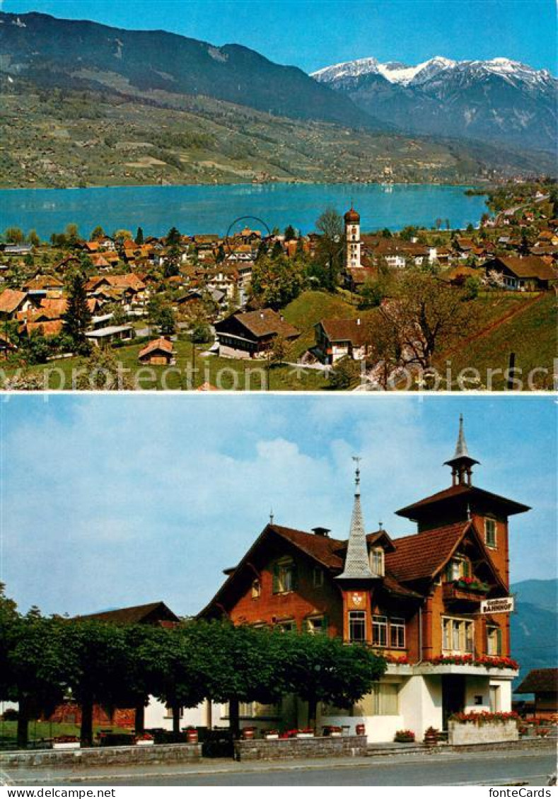 13634931 Sachseln OW Panorama Gasthaus Bahnhof Am See Sachseln OW - Autres & Non Classés