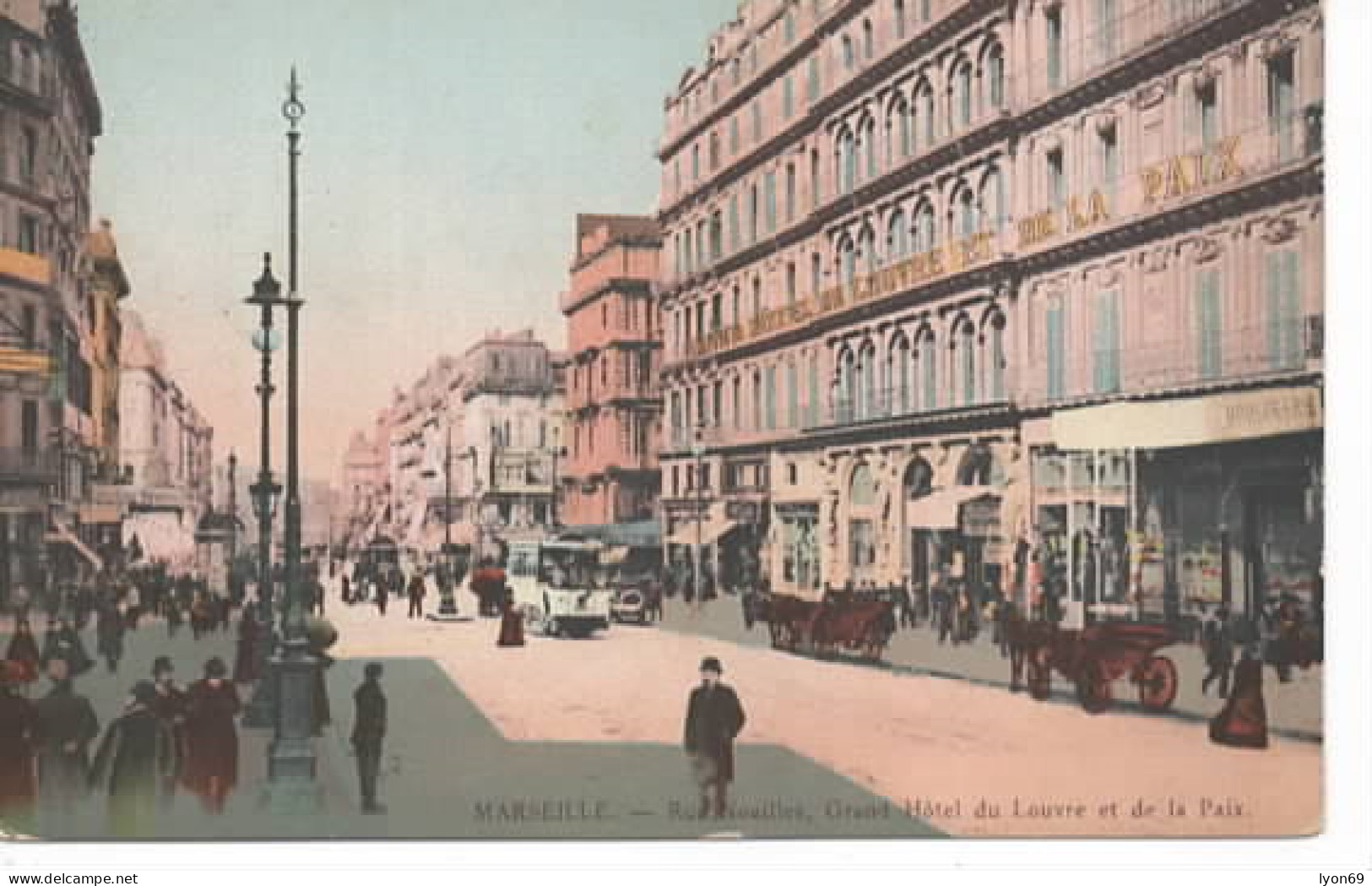 Mfseille   Rue De Noailles Grand Hotel Du Louvre  Et De La Paix - Canebière, Centro Città