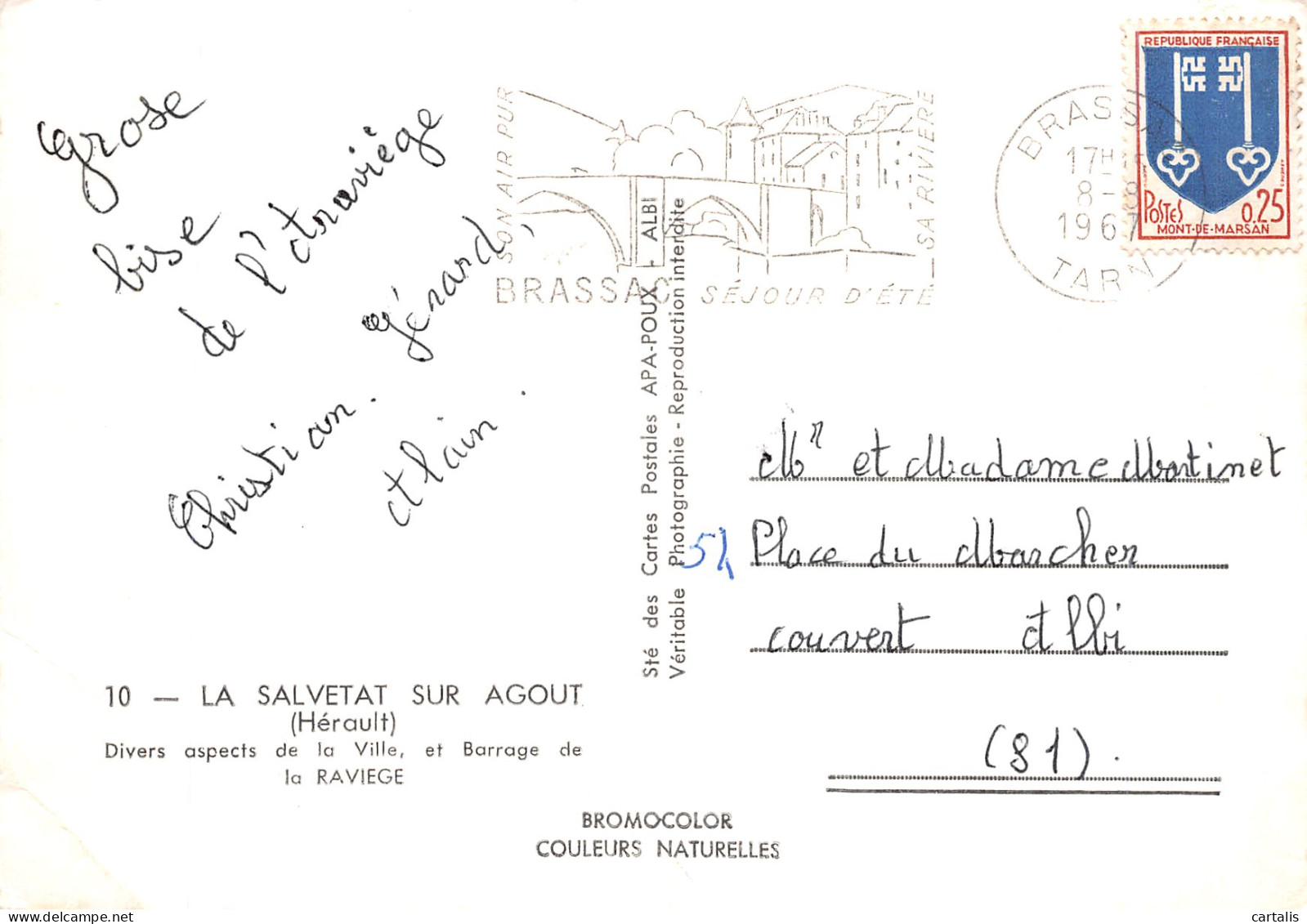 34-LA SALVETAT SUR AGOUT-N° 4404-D/0319 - La Salvetat