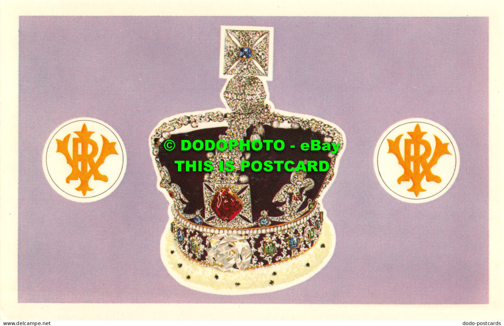 R520091 Queen And People. Imperial State Crown. Series Of Sixty Prints No. 4. Pr - Welt