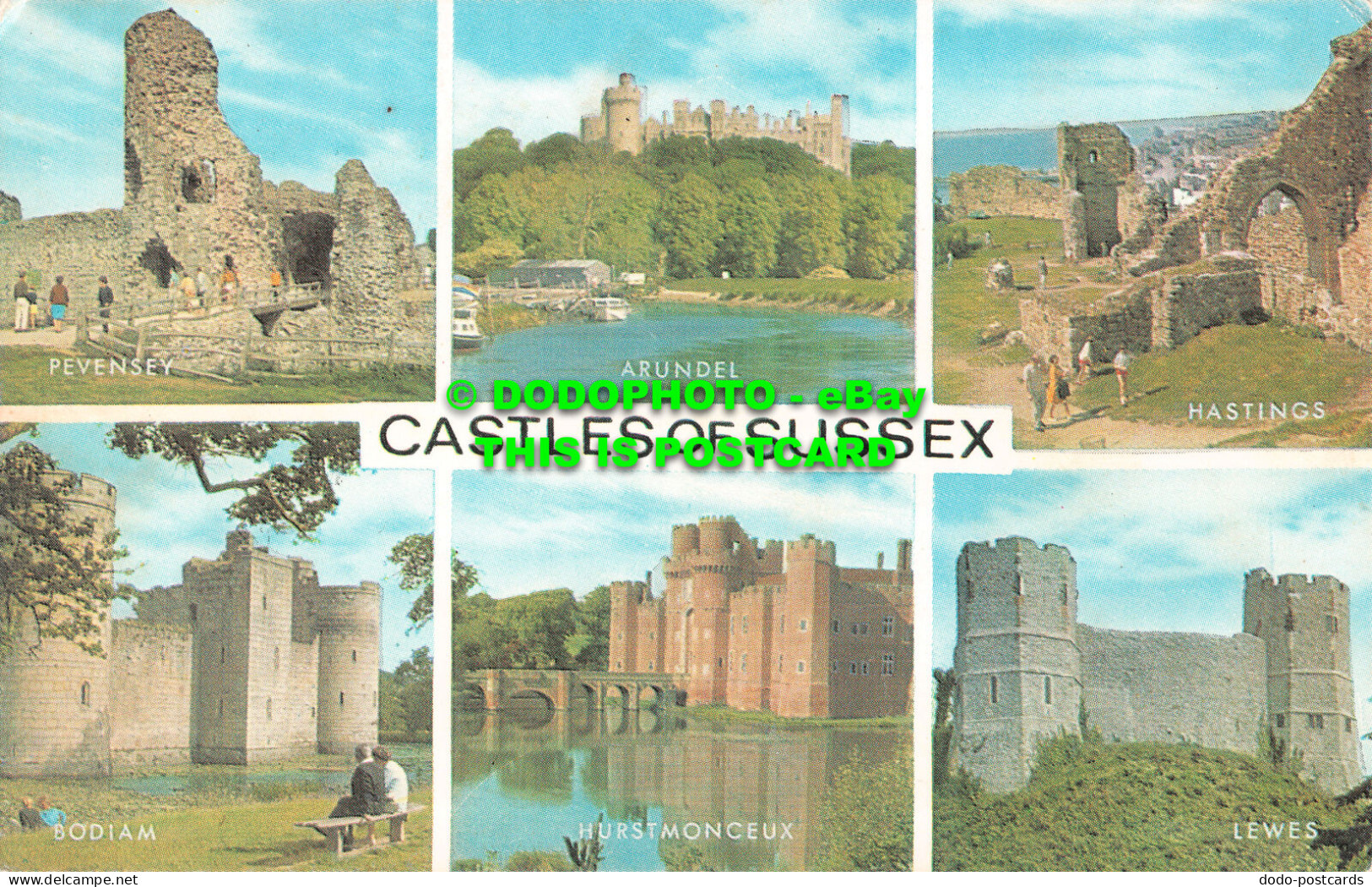 R520095 Castles Of Sussex. Salmon. Multi View - Welt