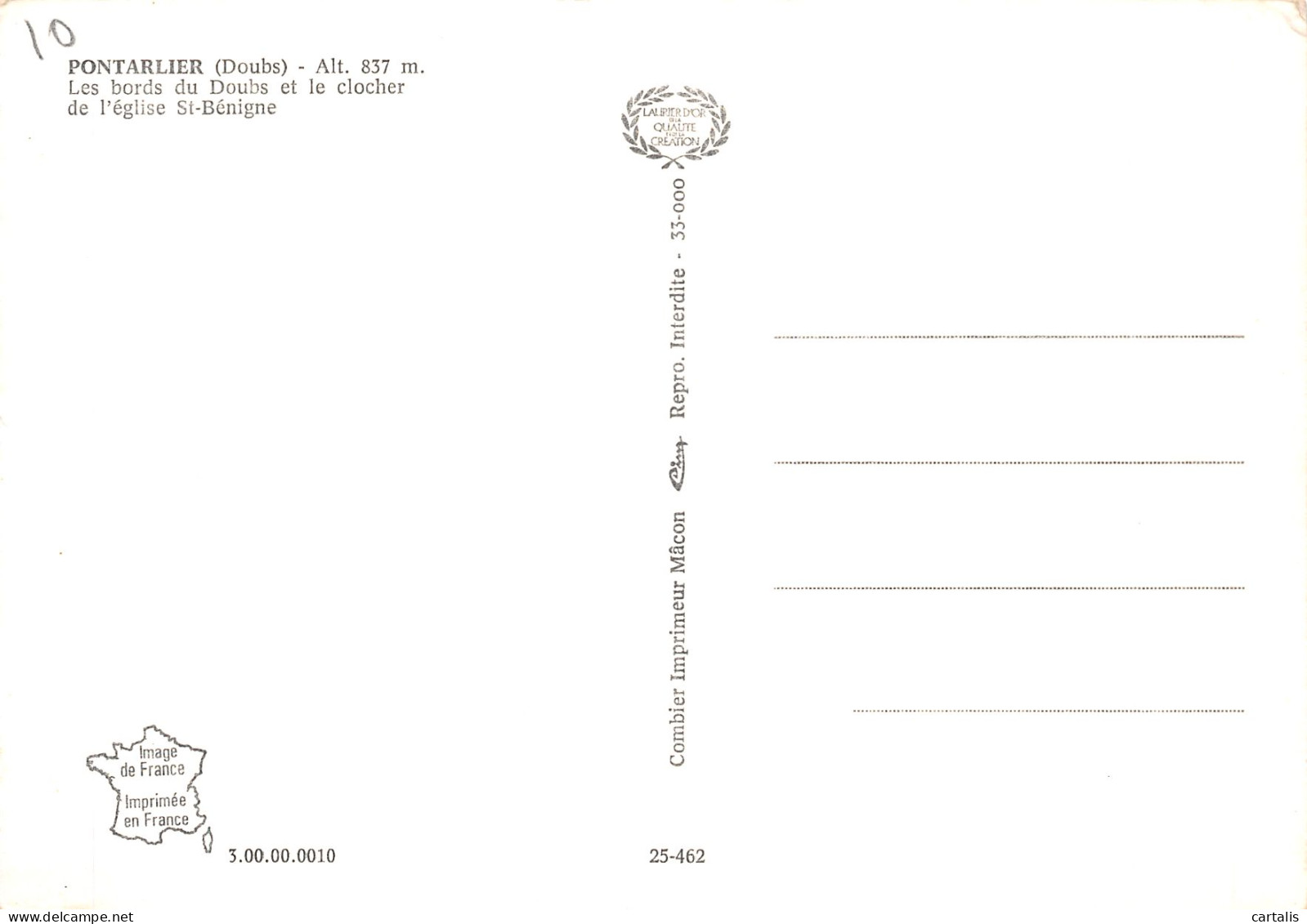 25-PONTARLIER-N° 4405-C/0049 - Pontarlier