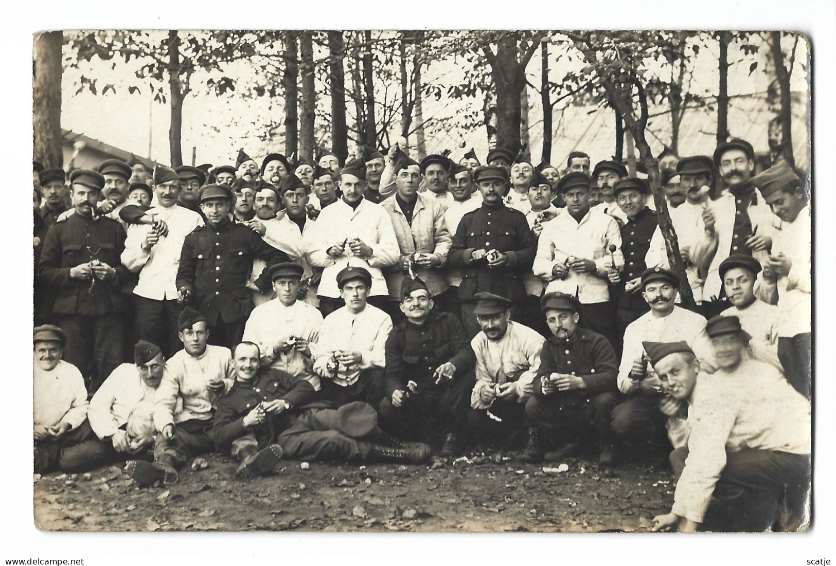 Oldebroek  -  1915-16  -    Groepsfoto!   -   FOTOKAART! - Oorlog 1914-18