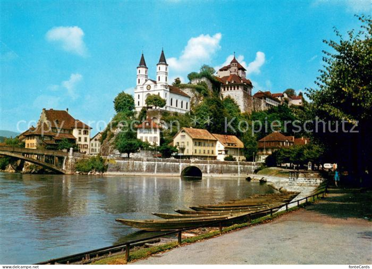 13631771 Aarburg AG Partie An Der Aare Blick Zur Festung Aarburg AG - Autres & Non Classés