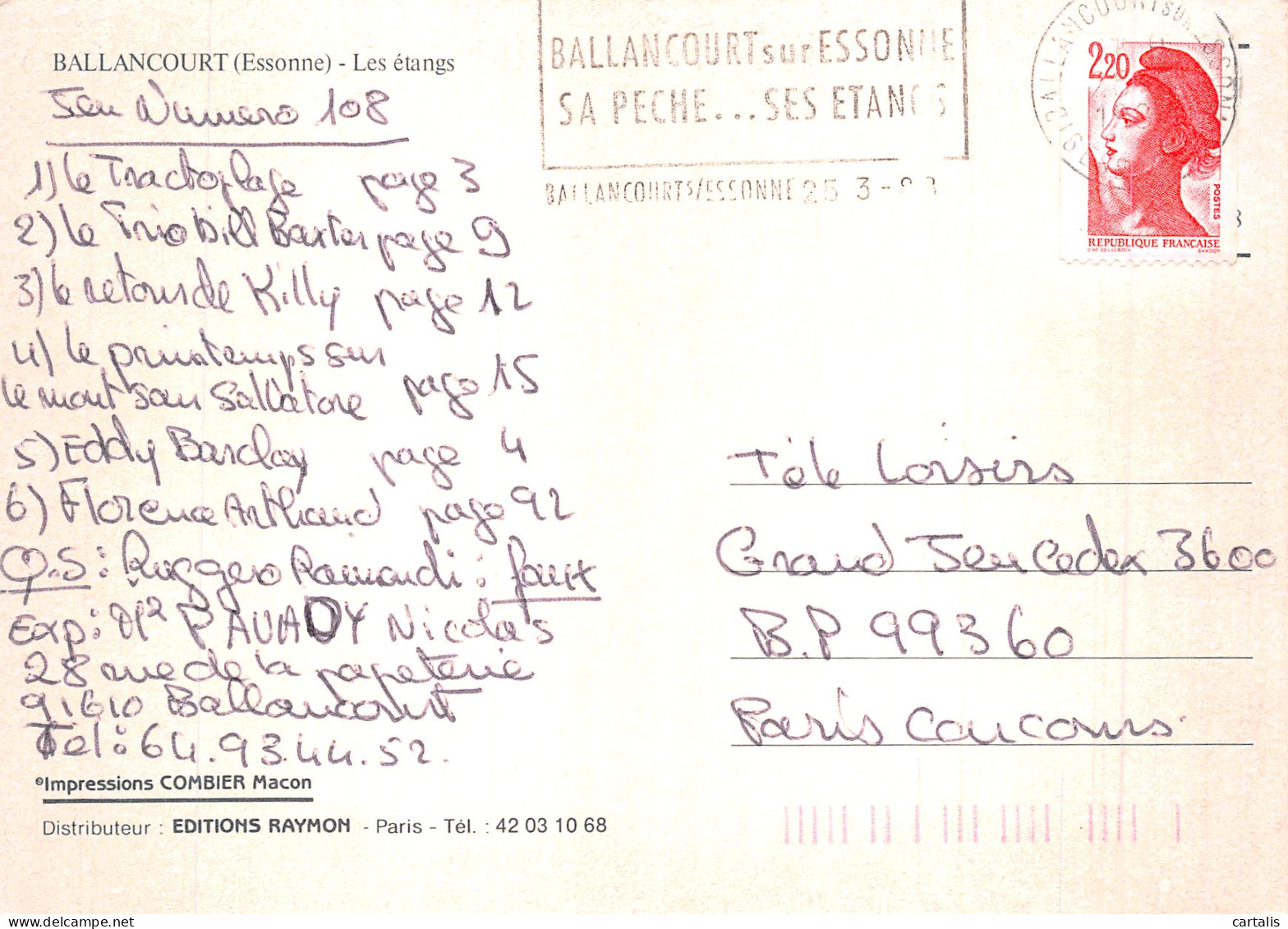 91-BALLANCOURT-N° 4406-A/0071 - Ballancourt Sur Essonne