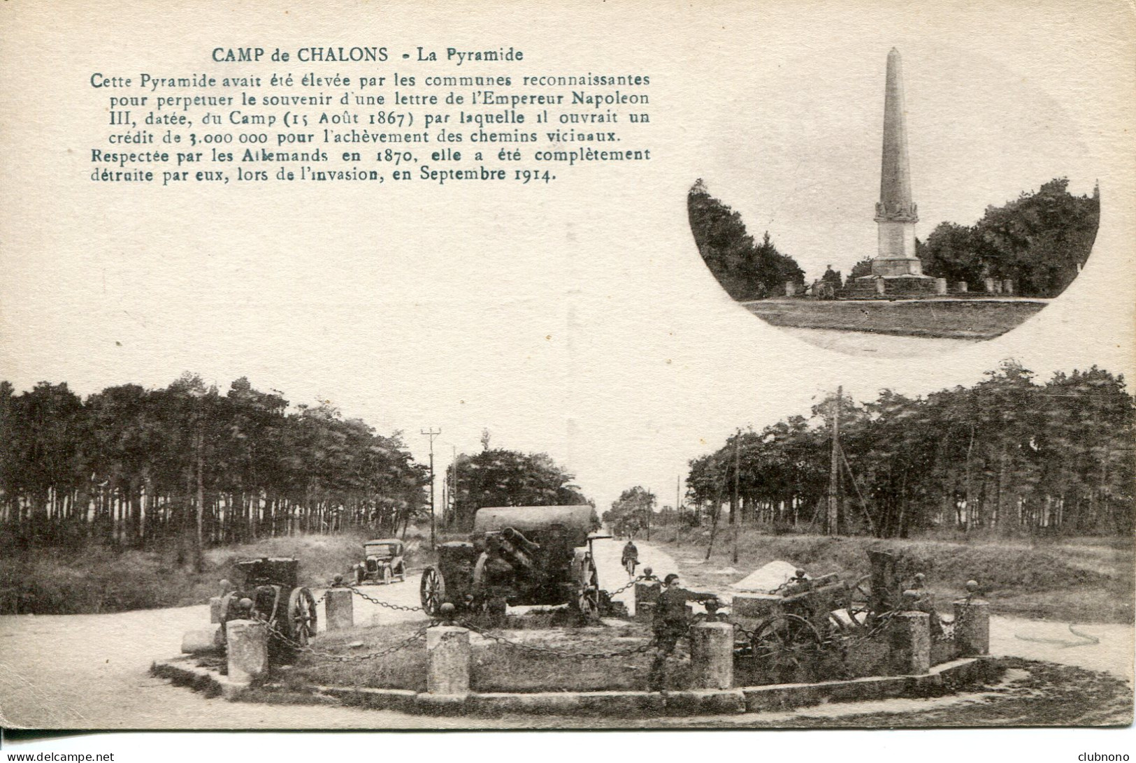 CPA -  CAMP DE CHALONS - LA PYRAMIDE - Camp De Châlons - Mourmelon