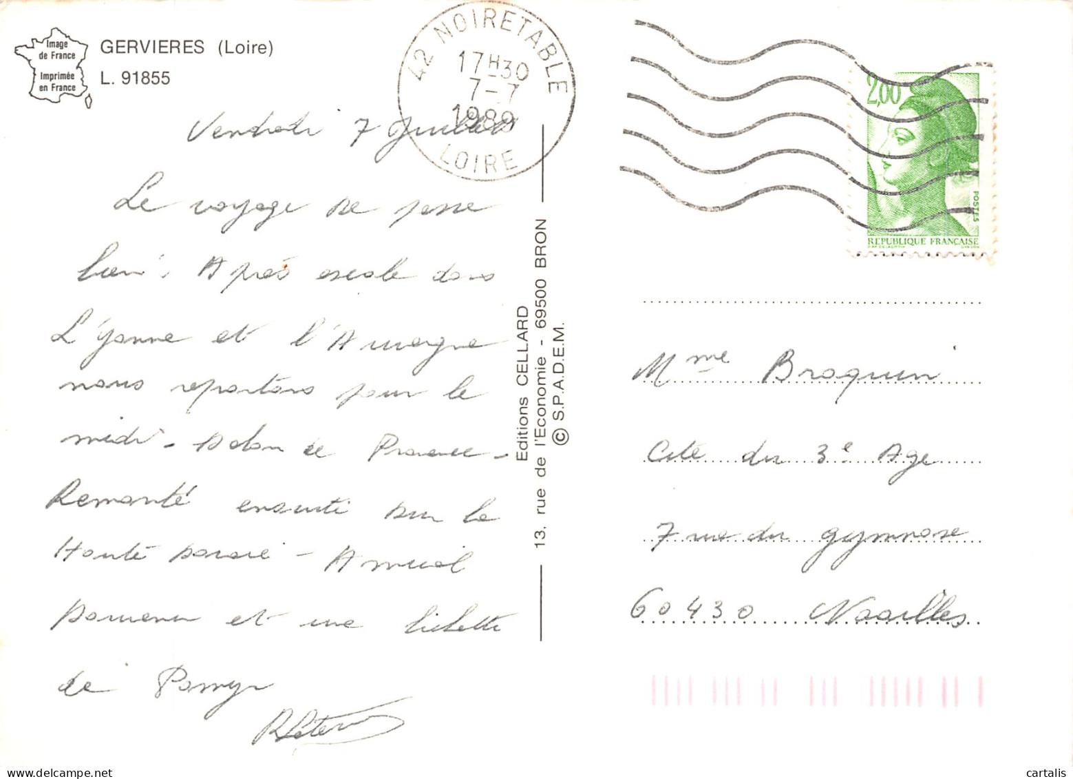 42-GERVIERES-N° 4405-D/0397 - Other & Unclassified