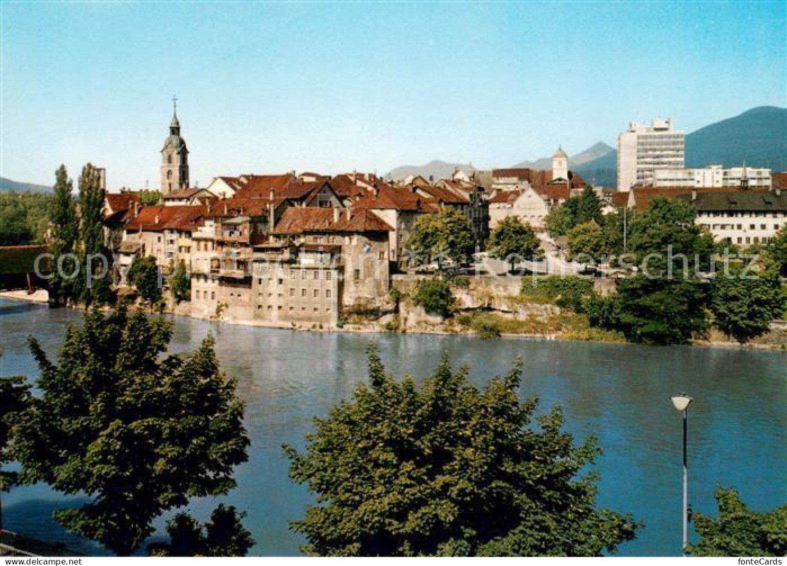 13631564 Olten Blick Ueber Die Aare Zur Stadt Olten - Autres & Non Classés