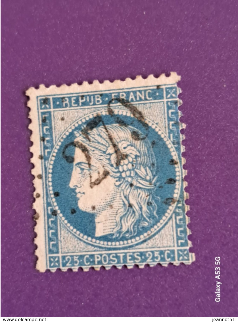 Timbre Cérès 60c  Avec Oblitération GC - 1871-1875 Ceres