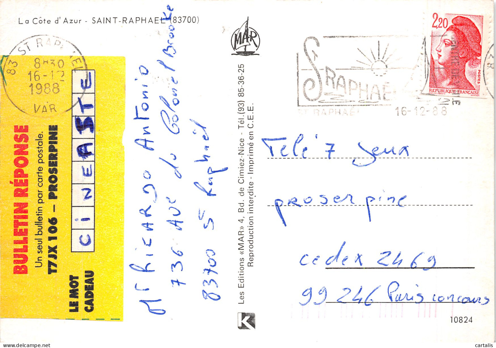 83-SAINT RAPHAEL-N° 4405-C/0381 - Saint-Raphaël
