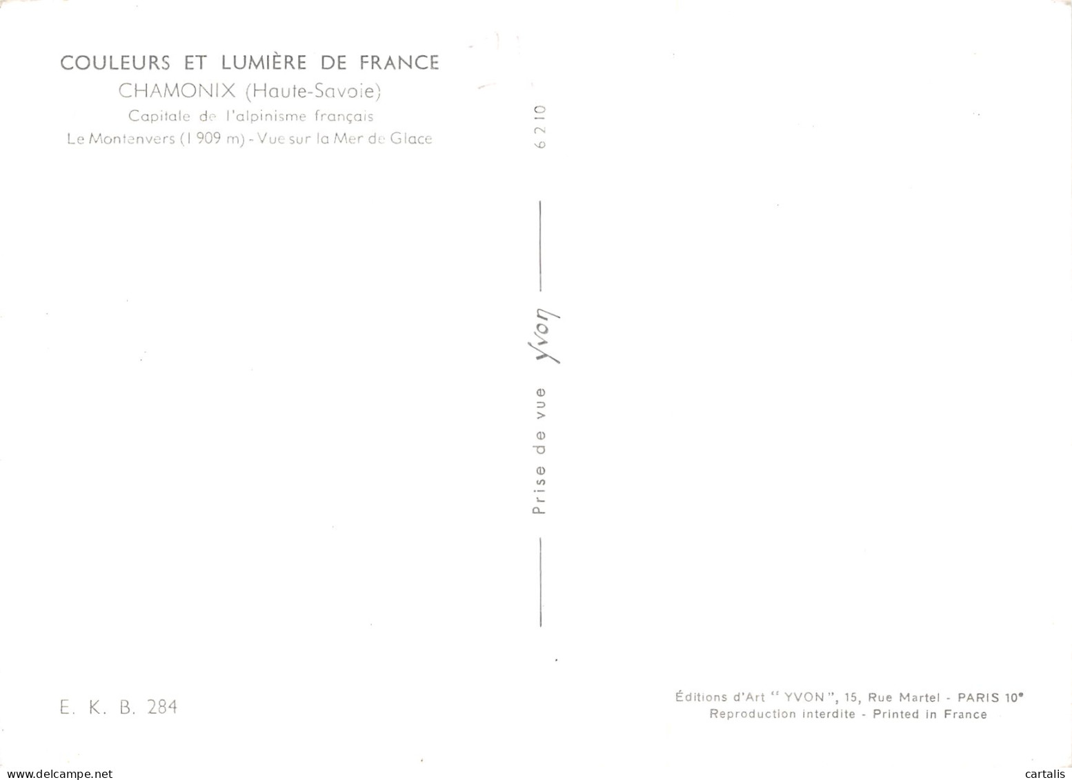 74-CHAMONIX MONT BLANC-N° 4406-C/0261 - Chamonix-Mont-Blanc