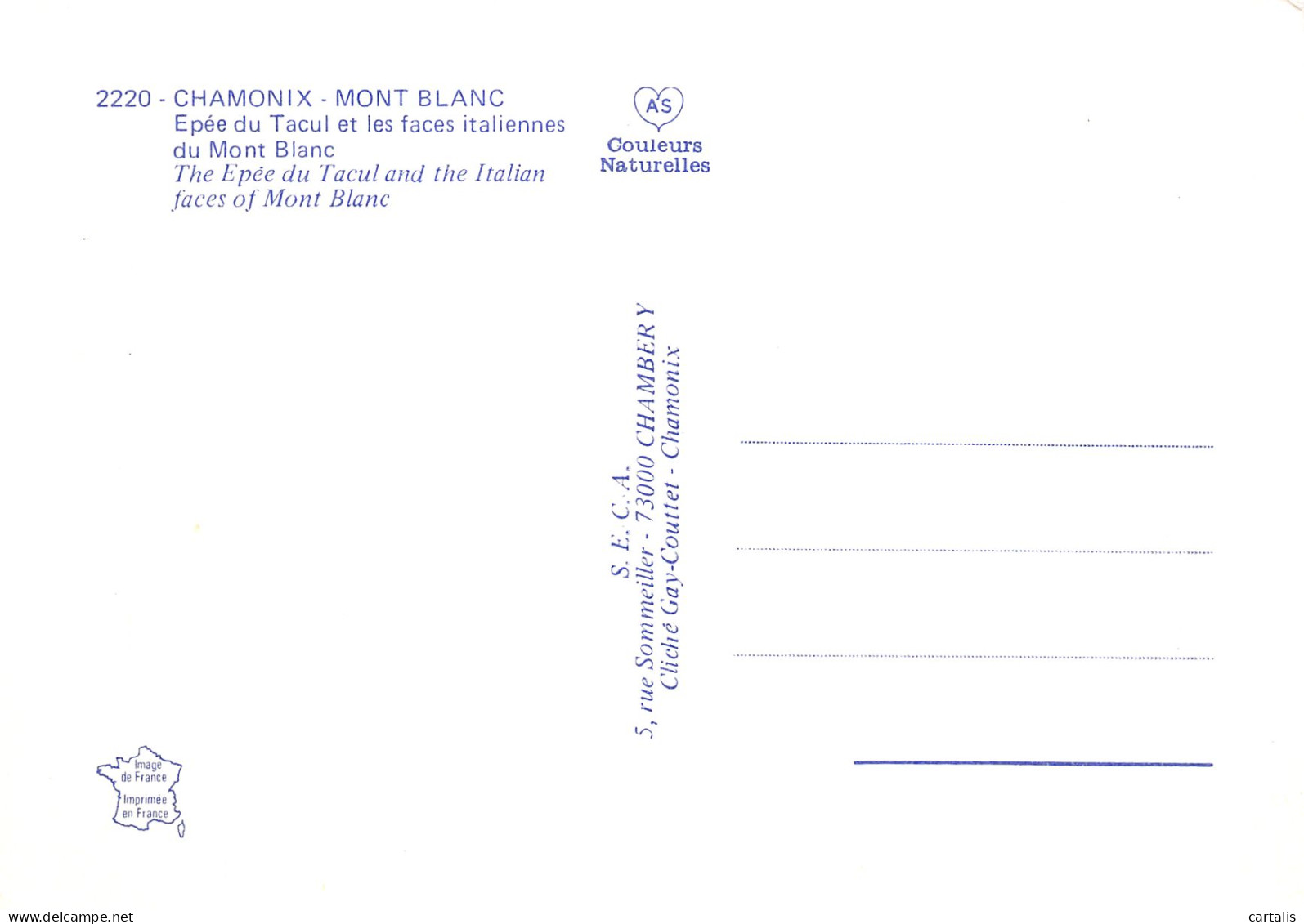 74-CHAMONIX MONT BLANC-N° 4406-C/0145 - Chamonix-Mont-Blanc
