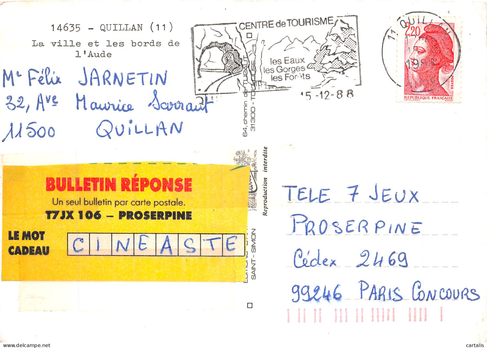 11-QUILLAN-N° 4406-B/0361 - Autres & Non Classés