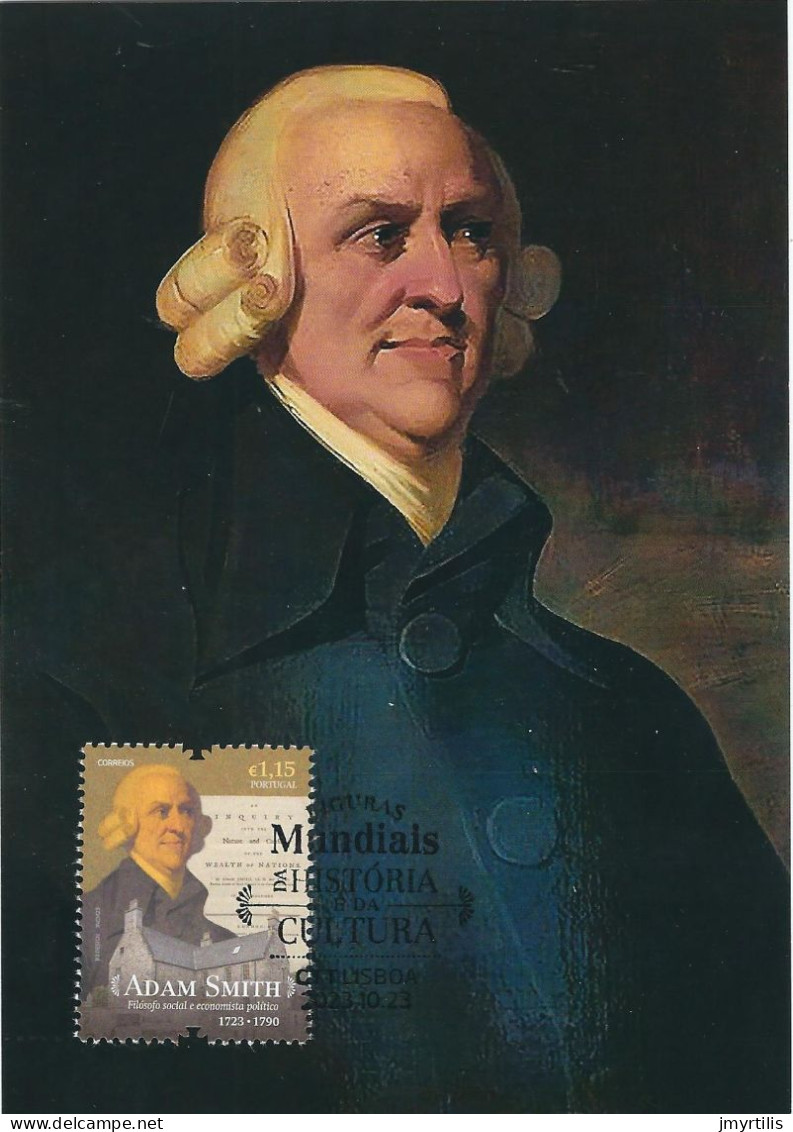 Maximum Card Portugal "Fig. Mundiais-Adam Smith"" - Maximum Cards & Covers