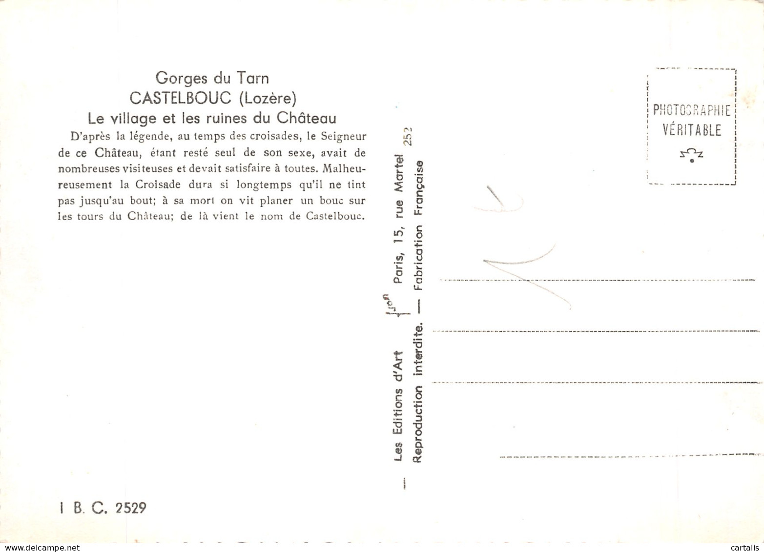 48-CASTELBOUC-N° 4406-B/0307 - Autres & Non Classés