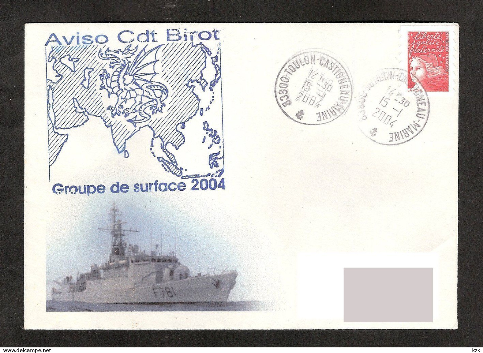2 03	272	-	Aviso Commandant Birot - Scheepspost